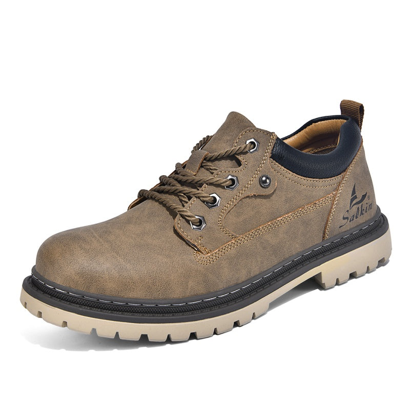 ⏰Limited-Time 70% OFF –Men’s Durable Orthopedic  Leather Hiking Shoes – Waterproof, Slip-Resistant, Arch Support, Comfortable for All-Day Wear