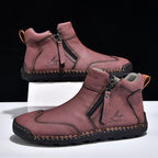 🥇#1 Best-Selling Men's Orthopedic Leather Boots – Waterproof, Arch Support, Slip-Resistant, All-Day Comfort, Pain Relief