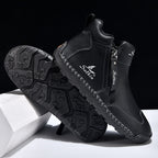 🥇#1 Best-Selling Men's Orthopedic Leather Boots – Waterproof, Arch Support, Slip-Resistant, All-Day Comfort, Pain Relief