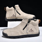 🥇#1 Best-Selling Men's Orthopedic Leather Boots – Waterproof, Arch Support, Slip-Resistant, All-Day Comfort, Pain Relief