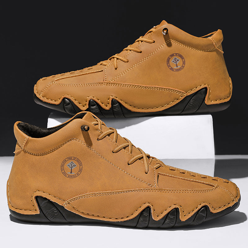 ⏰Limited Time Sale 70% OFF– Mens Casual Driving Shoes-Wide Toe, Arch Support, Waterproof, Pressure Relief Walking Sneakers
