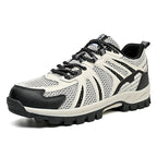 Men’s Steel Toe Safety Sneakers – Breathable Mesh, Lightweight Comfort, Non-Slip Grip & Puncture-Resistant Protection