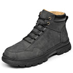 ⏰Limited-Time 70% OFF – Men’s Orthopedic Handmade Leather Driving Boots–Pressure Relief, Waterproof, Slip-Resistant, Wide Toe, Arch&Ankle