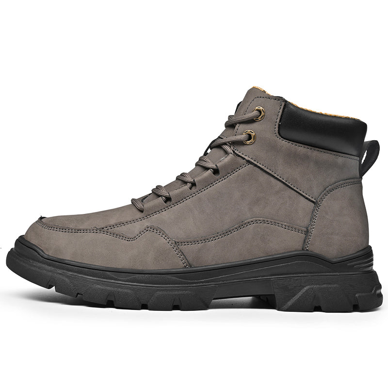 ⏰Limited-Time 70% OFF – Men’s Orthopedic Handmade Leather Driving Boots–Pressure Relief, Waterproof, Slip-Resistant, Wide Toe, Arch&Ankle