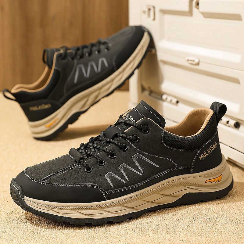 ⏰Limited-Time 70% OFF – Men's Orthopedic Hiking Shoes - Slip-Resistant, Waterproof, Wide Toe Box with Arch Support
