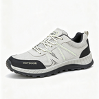Men's Mesh Hiking Shoes - Lace-Up, Enhanced Support, Wide Toe Box with Arch Support