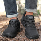 Men's Mesh Hiking Shoes - Lace-Up, Enhanced Support, Wide Toe Box with Arch Support