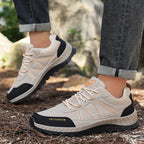 Men's Mesh Hiking Shoes - Lace-Up, Enhanced Support, Wide Toe Box with Arch Support