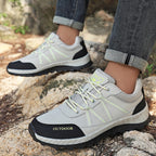 Men's Mesh Hiking Shoes - Lace-Up, Enhanced Support, Wide Toe Box with Arch Support