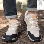 Men's Mesh Hiking Shoes - Lace-Up, Enhanced Support, Wide Toe Box with Arch Support