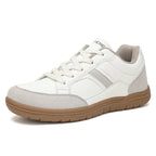 Men's Genuine Leather Walking Shoes - Lace-Up, Maximum Support, Wide Toe Box with Arch Support