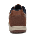 Men's Genuine Leather Walking Shoes - Lace-Up, Maximum Support, Wide Toe Box with Arch Support