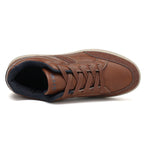 Men's Genuine Leather Walking Shoes - Lace-Up, Maximum Support, Wide Toe Box with Arch Support