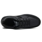 Men's Genuine Leather Walking Shoes - Lace-Up, Maximum Support, Wide Toe Box with Arch Support