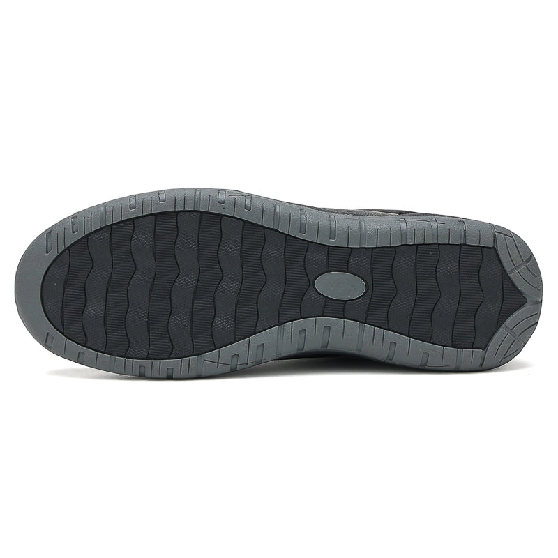 Men's Genuine Leather Walking Shoes - Lace-Up, Maximum Support, Wide Toe Box with Arch Support