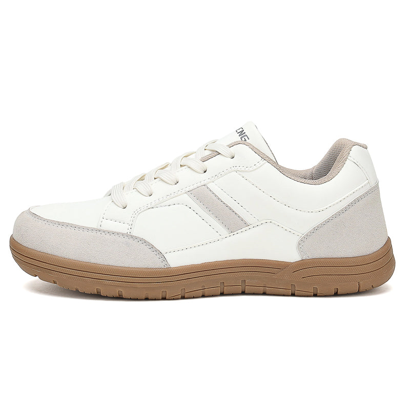 Men's Genuine Leather Walking Shoes - Lace-Up, Maximum Support, Wide Toe Box with Arch Support
