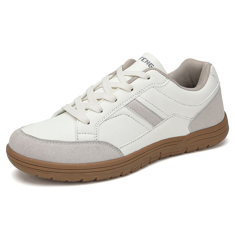 Men's Genuine Leather Walking Shoes - Lace-Up, Maximum Support, Wide Toe Box with Arch Support