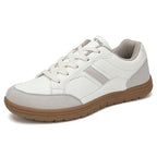 Men's Genuine Leather Walking Shoes - Lace-Up, Maximum Support, Wide Toe Box with Arch Support