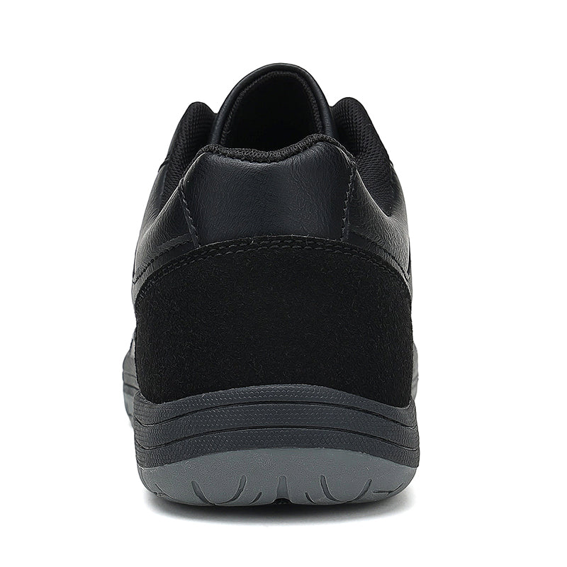 Men's Genuine Leather Walking Shoes - Lace-Up, Maximum Support, Wide Toe Box with Arch Support