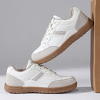 Men's Genuine Leather Walking Shoes - Lace-Up, Maximum Support, Wide Toe Box with Arch Support
