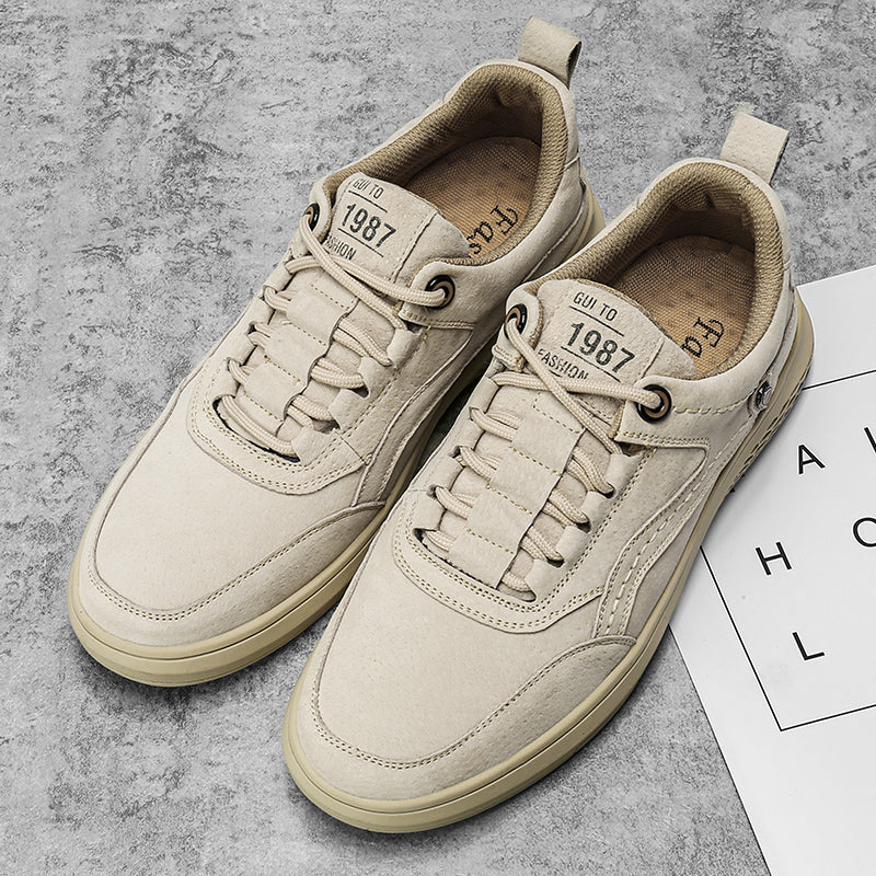 ⏰Limited-Time 70% OFF –Men's Suede Orthotic Walking Shoes -Waterproof, Wide Toe Box with Arch Support