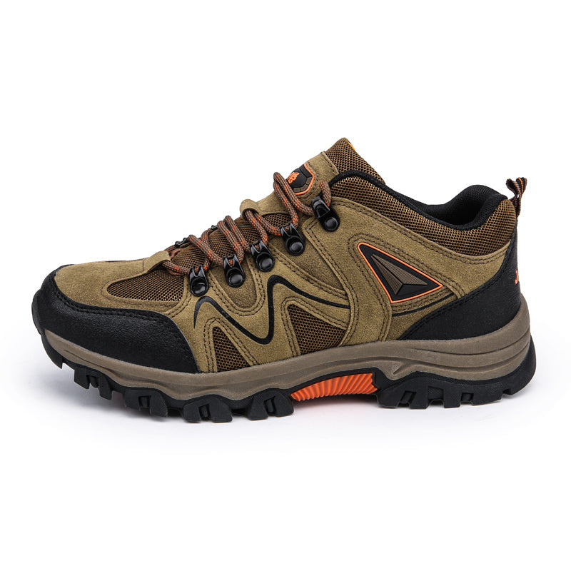 ⏰Limited-Time 70% OFF –Men's Suede Hiking Shoes - Lace-Up, Breathable, Slip-Resistant, Wide Toe Box with Arch Support