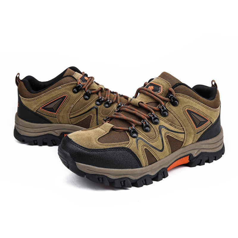 ⏰Limited-Time 70% OFF –Men's Suede Hiking Shoes - Lace-Up, Breathable, Slip-Resistant, Wide Toe Box with Arch Support