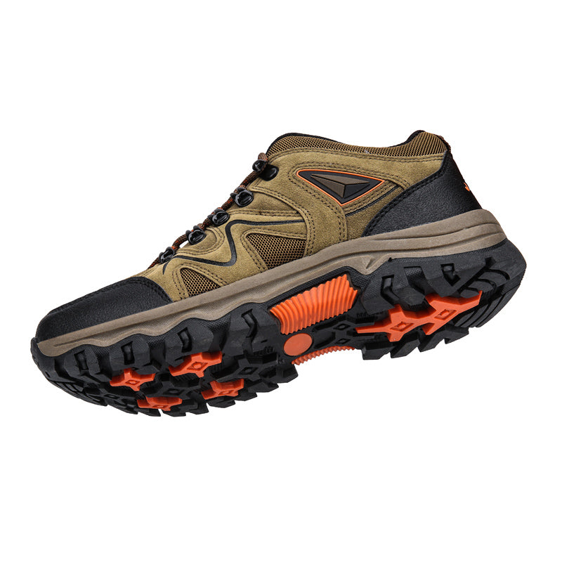 ⏰Limited-Time 70% OFF –Men's Suede Hiking Shoes - Lace-Up, Breathable, Slip-Resistant, Wide Toe Box with Arch Support