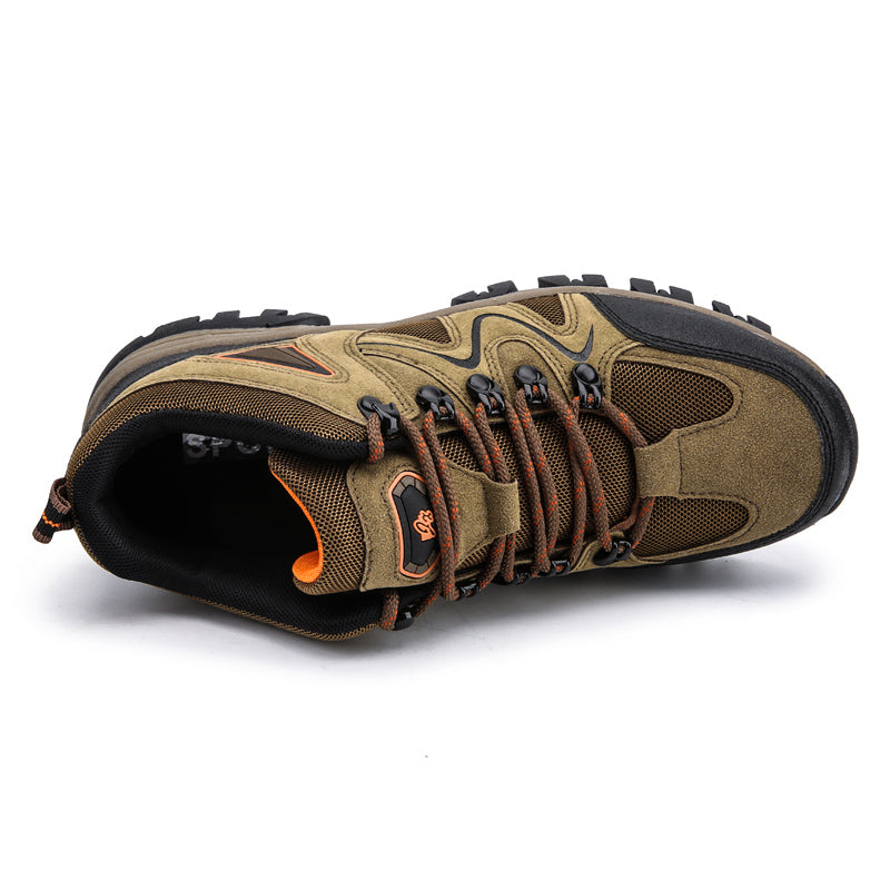 ⏰Limited-Time 70% OFF –Men's Suede Hiking Shoes - Lace-Up, Breathable, Slip-Resistant, Wide Toe Box with Arch Support