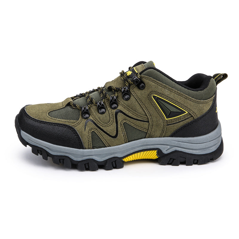⏰Limited-Time 70% OFF –Men's Suede Hiking Shoes - Lace-Up, Breathable, Slip-Resistant, Wide Toe Box with Arch Support