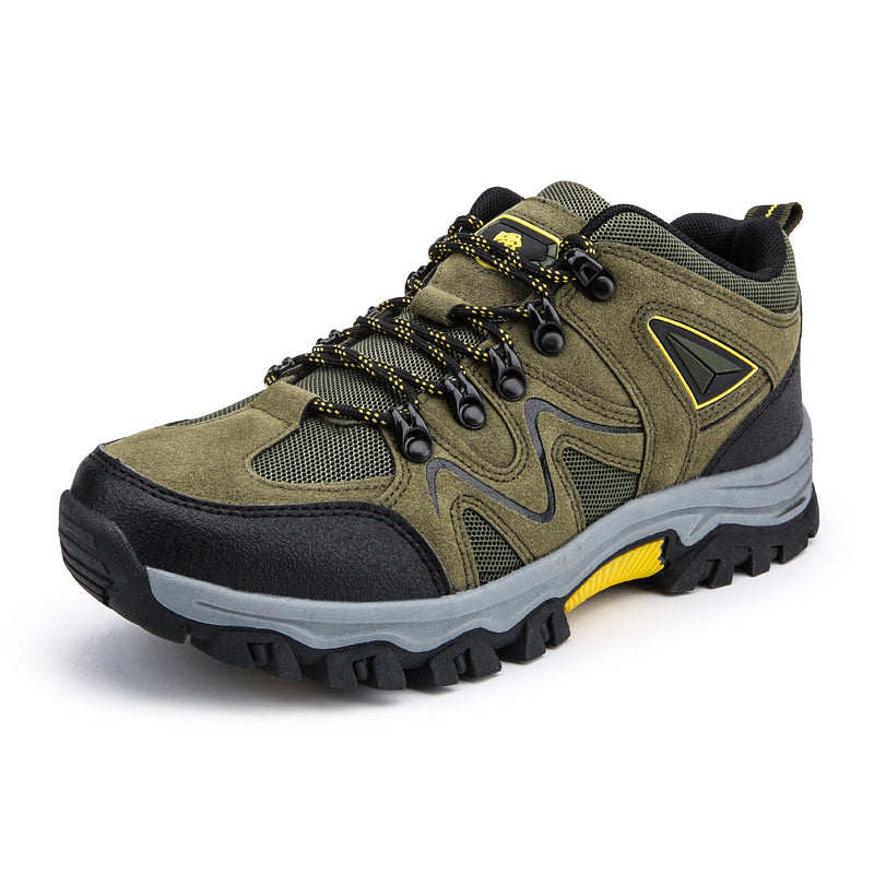 ⏰Limited-Time 70% OFF –Men's Suede Hiking Shoes - Lace-Up, Breathable, Slip-Resistant, Wide Toe Box with Arch Support