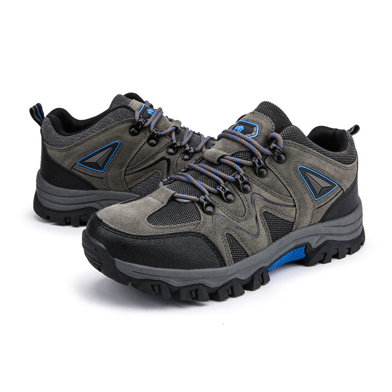 ⏰Limited-Time 70% OFF –Men's Suede Hiking Shoes - Lace-Up, Breathable, Slip-Resistant, Wide Toe Box with Arch Support