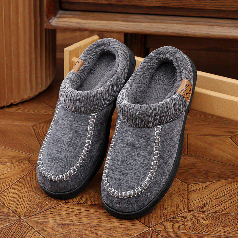 ⏰Limited-Time 70% OFF –Men's Suede Slippers - Waterproof, Warm Lining, Arch Support, Lightweight