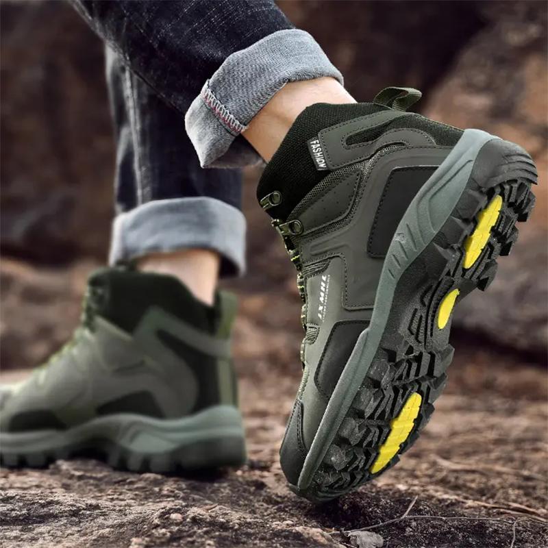 (⏰ Limited Time Sale 70% OFF 🔥) Men's Waterproof Hiking Boots - Breathable Quick-Dry Upper,Mountain Trekking & Outdoor Adventures | All-Terrain Grip & Abrasion-Proof