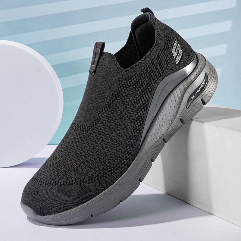 （🔥Big-Brand Comfort – 70% OFF Sale🔥）Men’s Wide Orthopedic Comfort Work Shoes – Lightweight Arch Support for Walking & Casual Wear