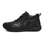 Men's Vintage Work Boots Outdoor - Handcrafted Stitching, Waterproof & Slip-Resistant