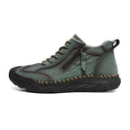 Men's Vintage Work Boots Outdoor - Handcrafted Stitching, Waterproof & Slip-Resistant