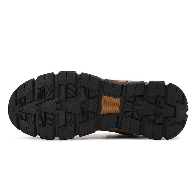 (⏰ Limited Time Sale 70% OFF 🔥) Men’s Premium Leather Hand Stitched Full-Grain Leather Boots Motorcycle Boots Work Boots Hiking Boots – Waterproof, Cut-Resistant, Anti-Slip Sole, Shock-Absorbing Arch Support, All-Day Comfort