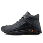 (⏰Limited Time Sale 70% OFF 🔥)Men’s Genuine Leather Hiking Boots Outdoor Casual Shoes Durable Hand-Stitched Wide Toe Work Ankle Support Walking Sneakers