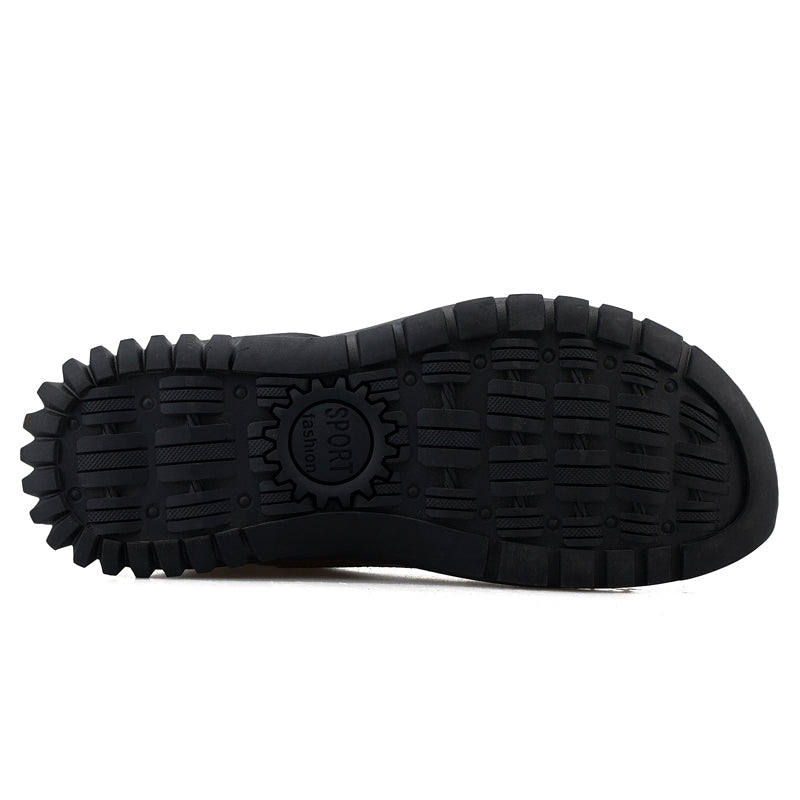 (⏰Limited Time Sale 70% OFF 🔥)Men’s Genuine Leather Hiking Boots Outdoor Casual Shoes Durable Hand-Stitched Wide Toe Work Ankle Support Walking Sneakers