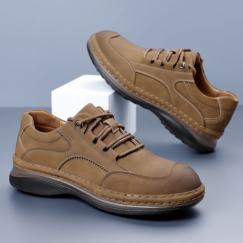 (⏰ Limited Time Sale 70% OFF 🔥) Men’s Premium Leather Lace-Up Shoes – Business to Travel Comfort | Shock-Absorbing, Wide Fit, All-Day Support