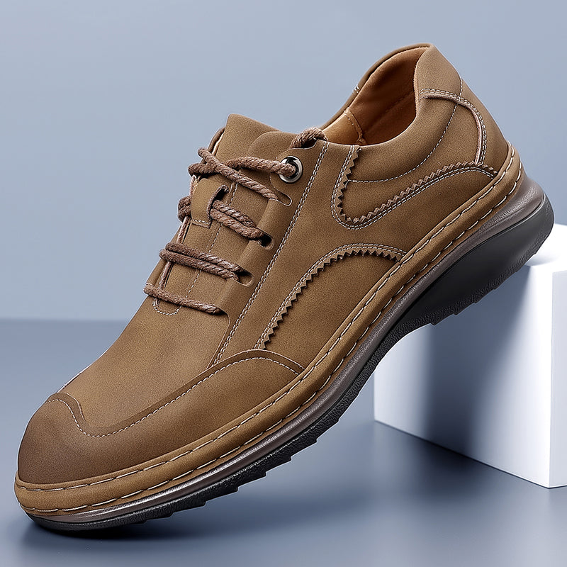 (⏰ Limited Time Sale 70% OFF 🔥) Men’s Premium Leather Lace-Up Shoes – Business to Travel Comfort | Shock-Absorbing, Wide Fit, All-Day Support