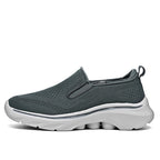Men‘s’ Slip-On Running Walking Shoes - Zero Laces Comfort, Non-Slip Traction & Cushioned Support