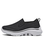 Men‘s’ Slip-On Running Walking Shoes - Zero Laces Comfort, Non-Slip Traction & Cushioned Support