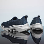 Men‘s’ Slip-On Running Walking Shoes - Zero Laces Comfort, Non-Slip Traction & Cushioned Support