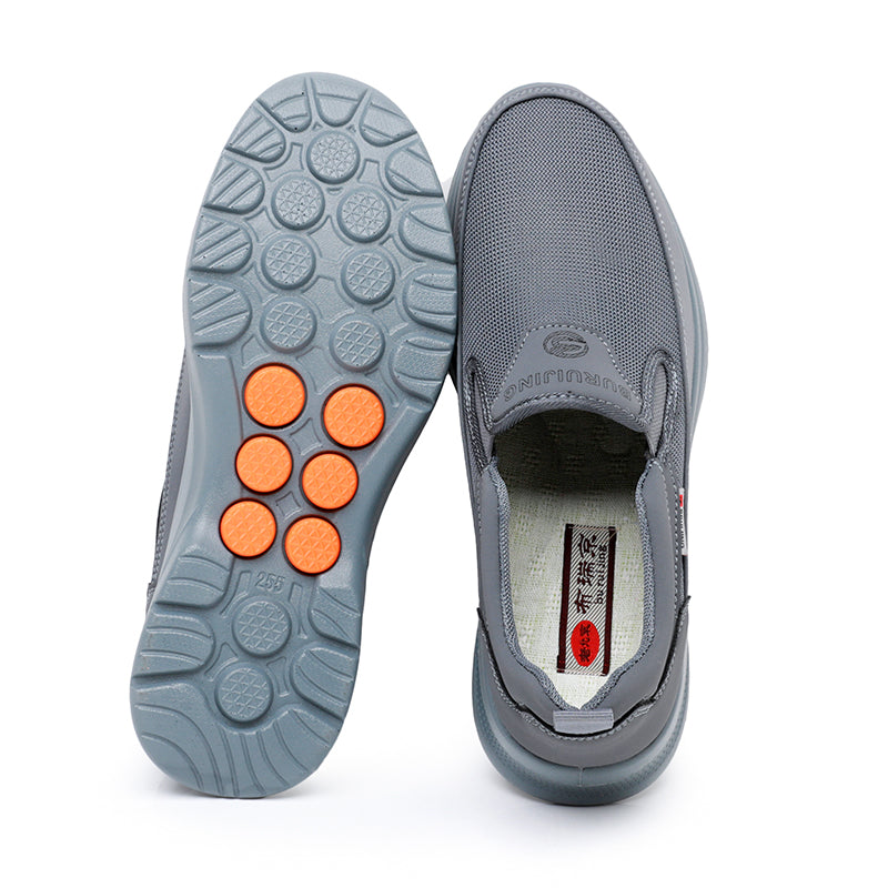 Men's Slip-On Breathable Running Shoes with Arch Support Walking Sneakers