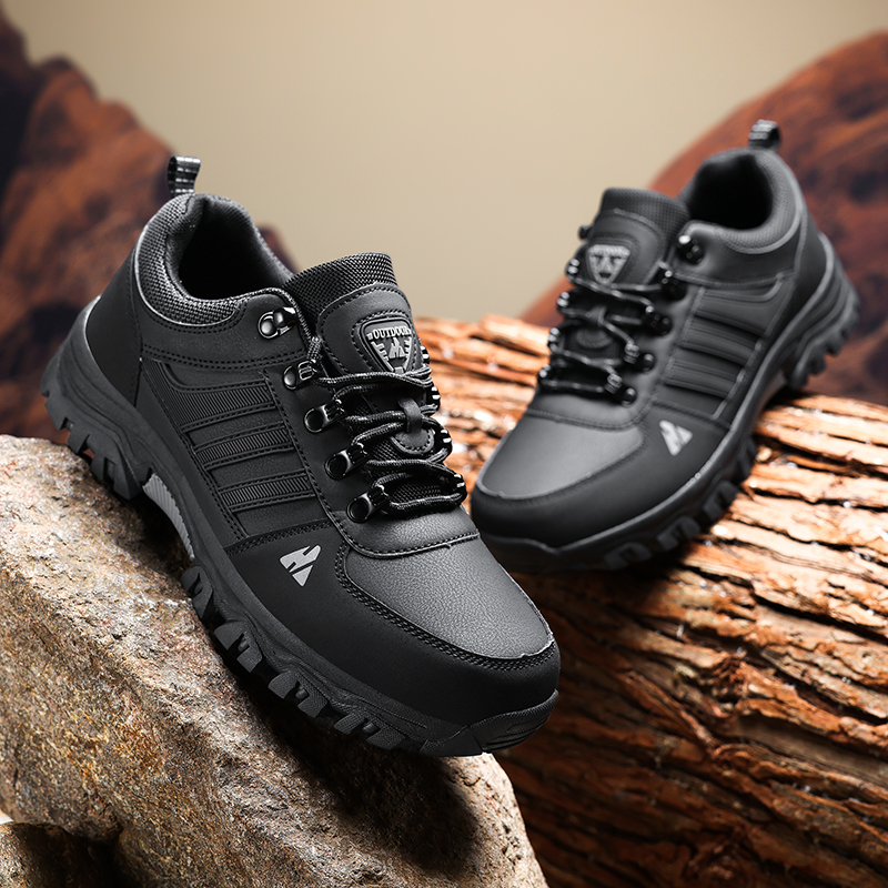 (💥Hot-Selling : 70% OFF Sale!🔥) Men’s Leather Hiking & Outdoor Shoes – Orthopedic Comfort, Non-Slip, Lightweight, Breathable, Durable 3 Years