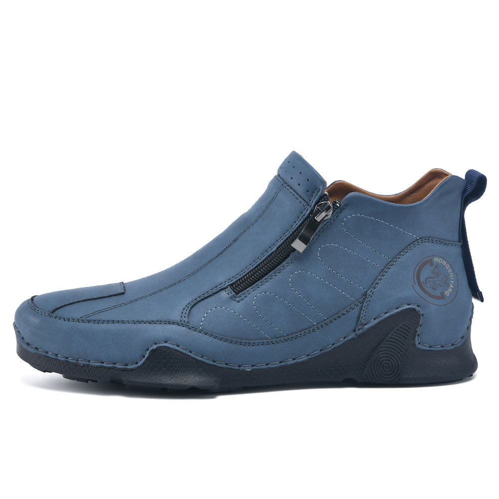 🔥Last Day Promotion 70% OFF 🎁 -Men's Waterproof Orthopedic Walking Shoes, Improve Posture, Pain Free, Easy On Off, For Riding Driving and Daily Commutes