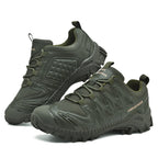 Men’s Lightweight Hiking/Work Shoes — Multi-Terrain Slip-Resistant, Breathable Quick-Dry Mesh, Shock-Absorbing Arch Support, Wide Protective Toe & Ankle Support
