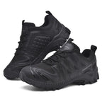 Men’s Lightweight Hiking/Work Shoes — Multi-Terrain Slip-Resistant, Breathable Quick-Dry Mesh, Shock-Absorbing Arch Support, Wide Protective Toe & Ankle Support